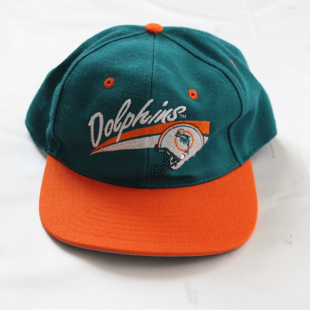 Vintage Miami Dolphins Flat Brim Hat Cap